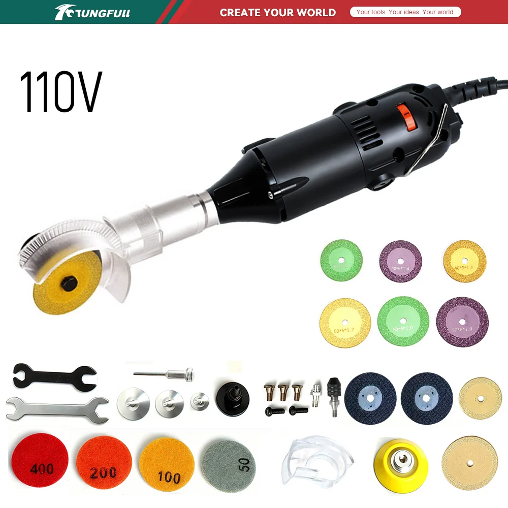 Woodworking Diy - Mini-meuleuse d'angle électrique TUNGFULL 110V, outil