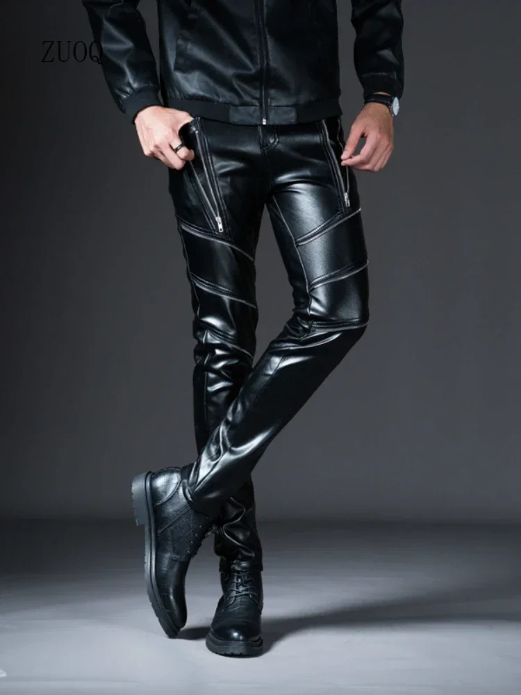 Woodworking Brand - Nouveau hiver hommes maigre Biker pantalon