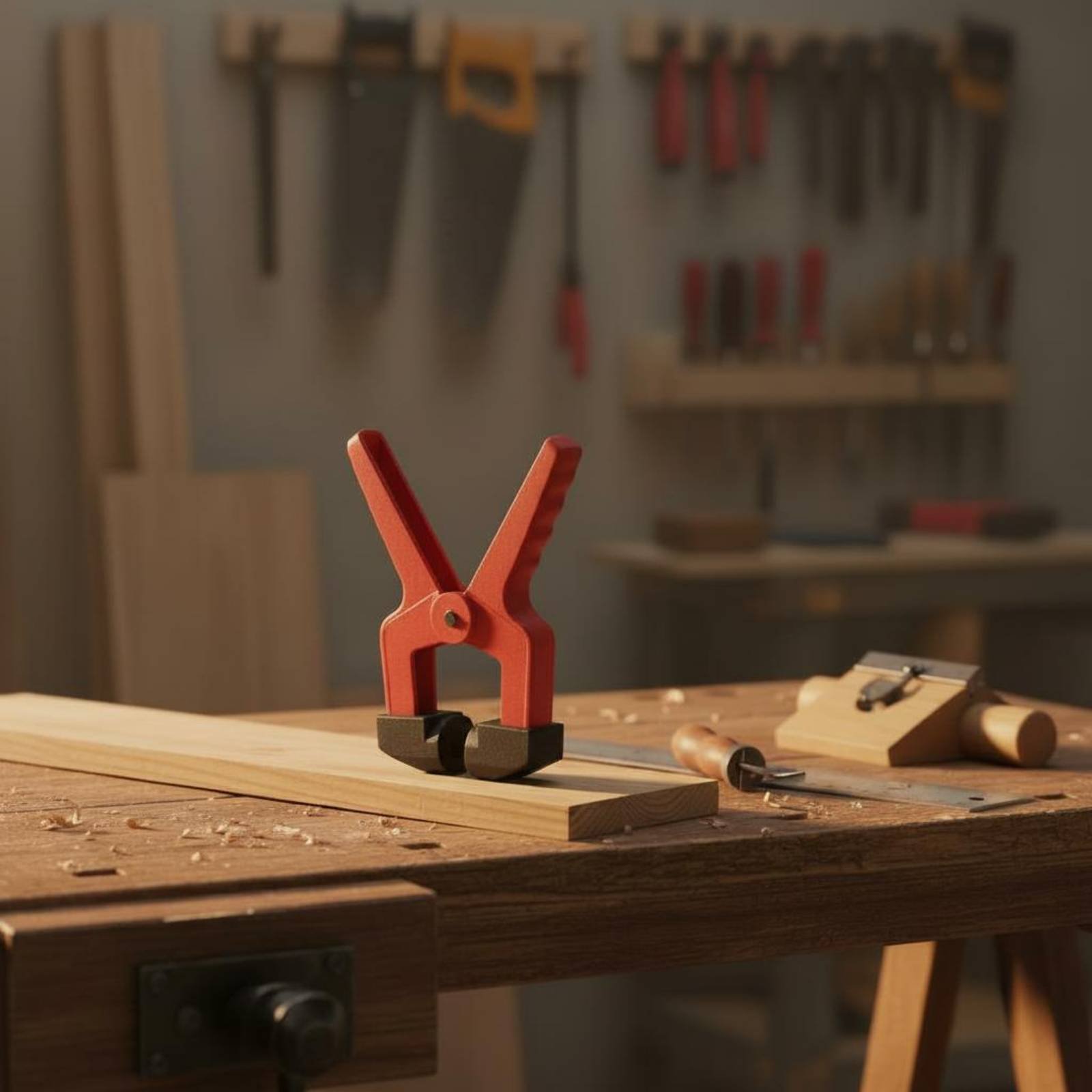 Pince triangulaire rouge en pl - Woodworking Hand Tools avis et prix