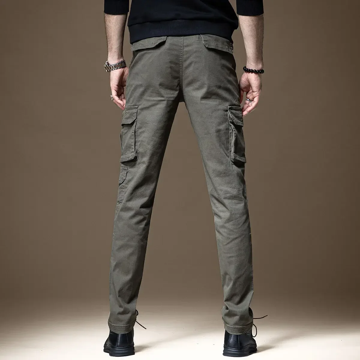 FJMAN-Pantalon Cargo Slim Noir - Woodworking Brand avis et prix