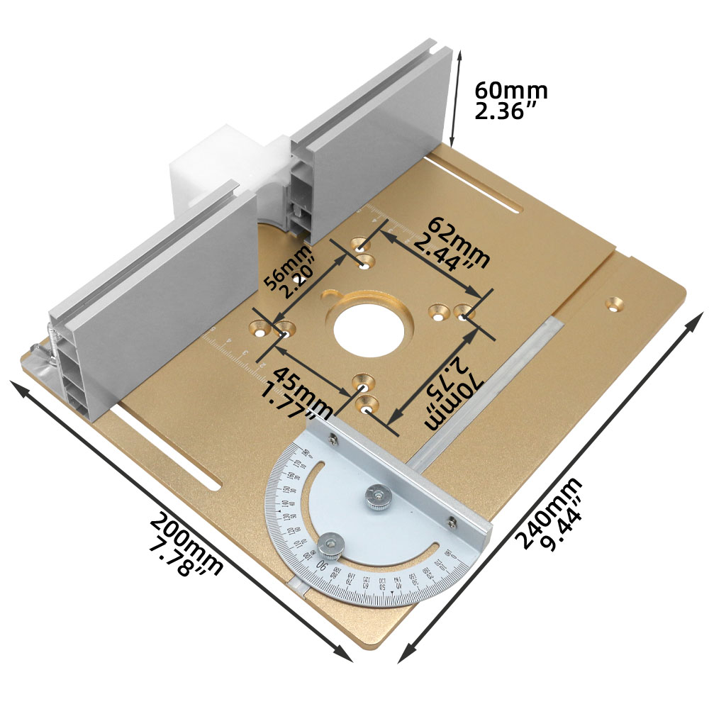 Plaque d'insertion de Table de - Woodworking Rasp avis et prix